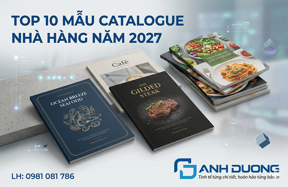 10+ Mẫu Catalogue Nhà Hàng Sang Trọng Nâng Tầm Thương Hiệu (2026)
