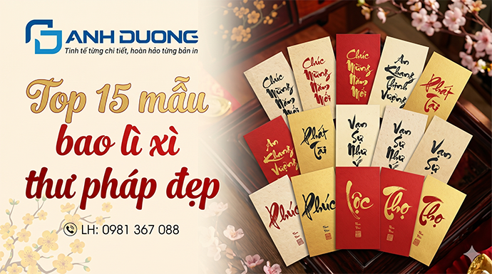 Top 15 mẫu bao lì xì thư pháp đẹp 2 Top 15 mẫu bao lì xì thư pháp đẹp