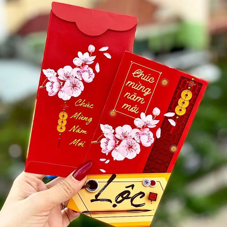 Mẫu in phong bì Tết 2027 thiết kế độc quyền, sắc nét và sang trọng tại In Ánh Dương