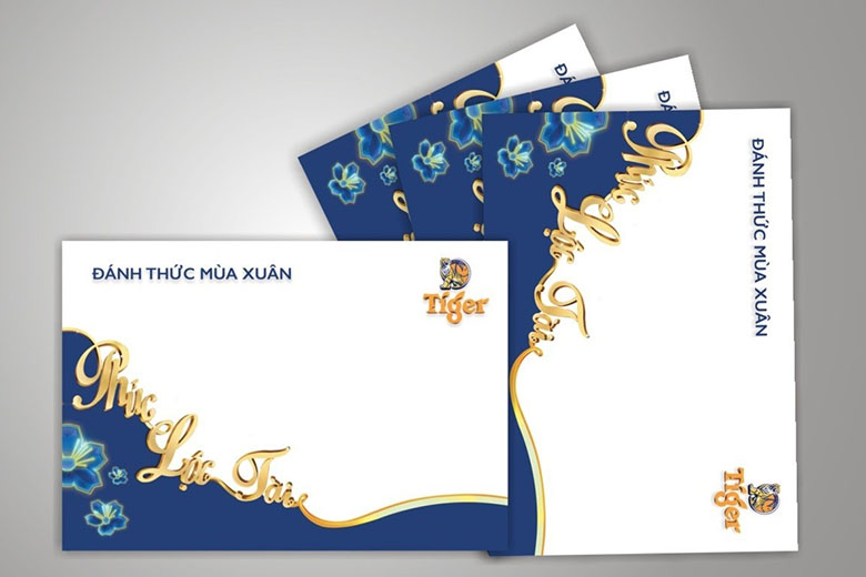 Mẫu in phong bì Tết 2027 thiết kế độc quyền, sắc nét và sang trọng tại In Ánh Dương