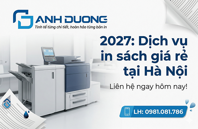 Dịch vụ in sách giá rẻ tại Hà Nội chất lượng cao