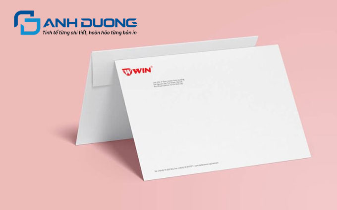Mẫu phong bì A4 đẹp mang phong cách Minimalism (Tối giản)