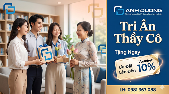 Tri Ân Thầy Cô - Tặng Ngay Voucher Ưu Đãi Lên Đến 10%