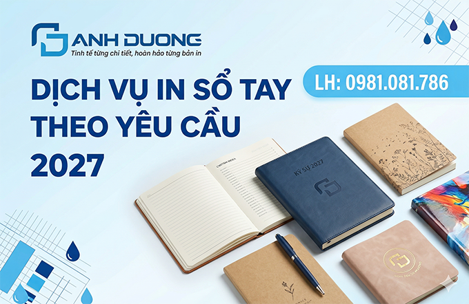 Dịch vụ in sổ tay