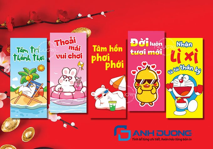 Bao lì xì đẹp với thiết kế tối giản