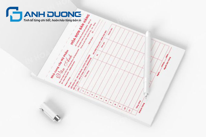 Mẫu hoá đơn thu tiền