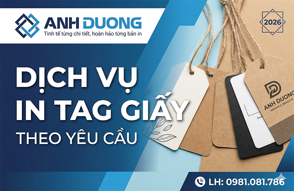 Dịch vụ in tag giấy theo yêu cầu - uy tín tại Hà Nội
