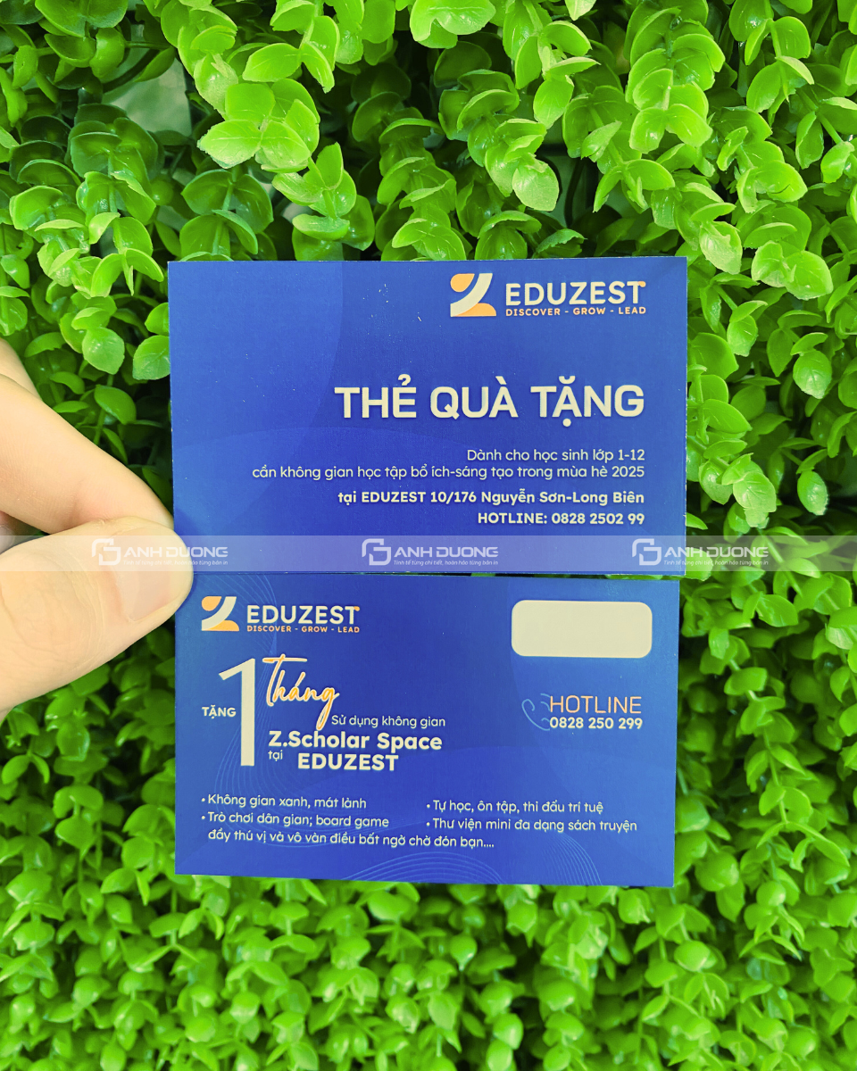 In thẻ tích điểm tại Ánh Dương