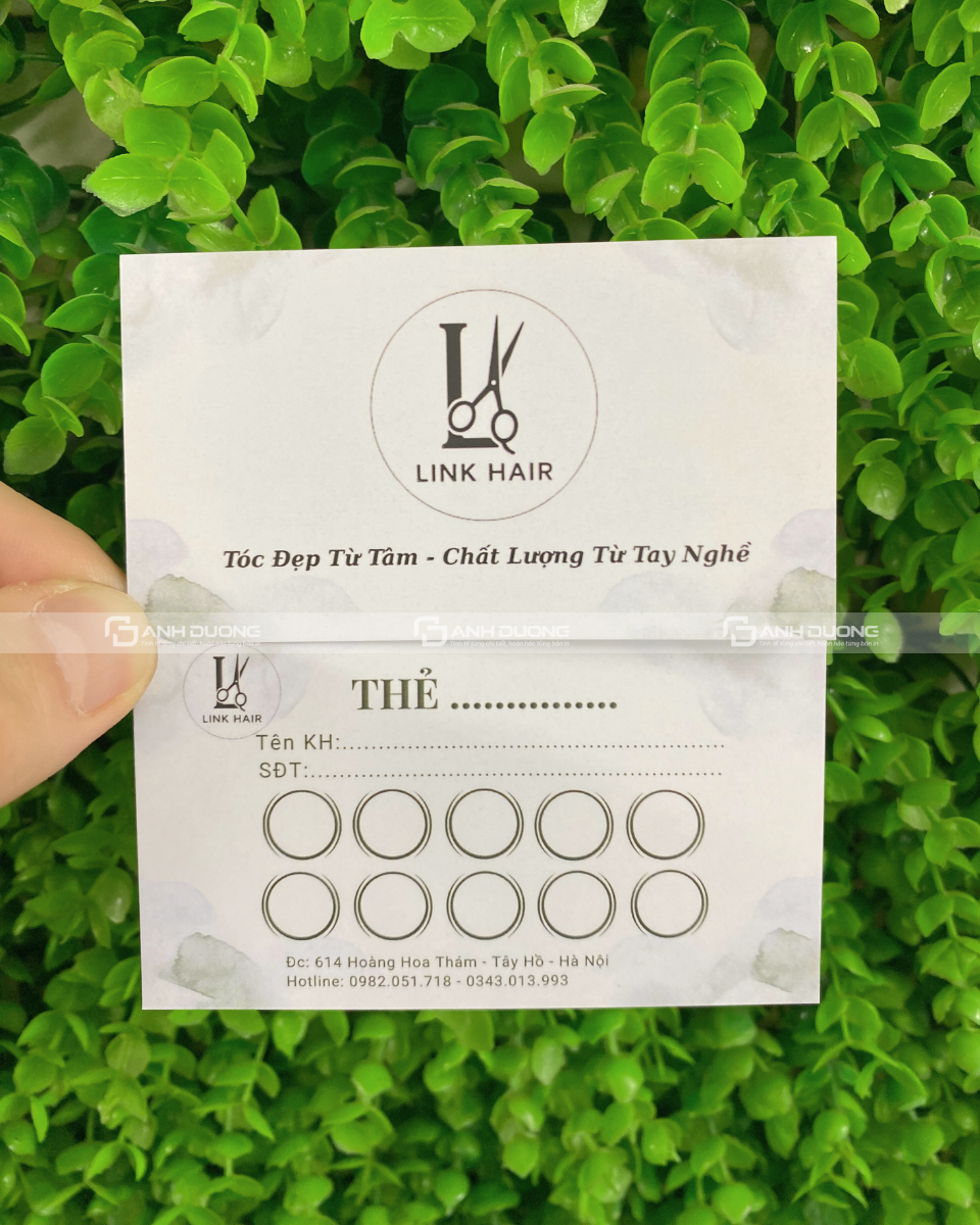 In thẻ tích điểm tại Ánh Dương