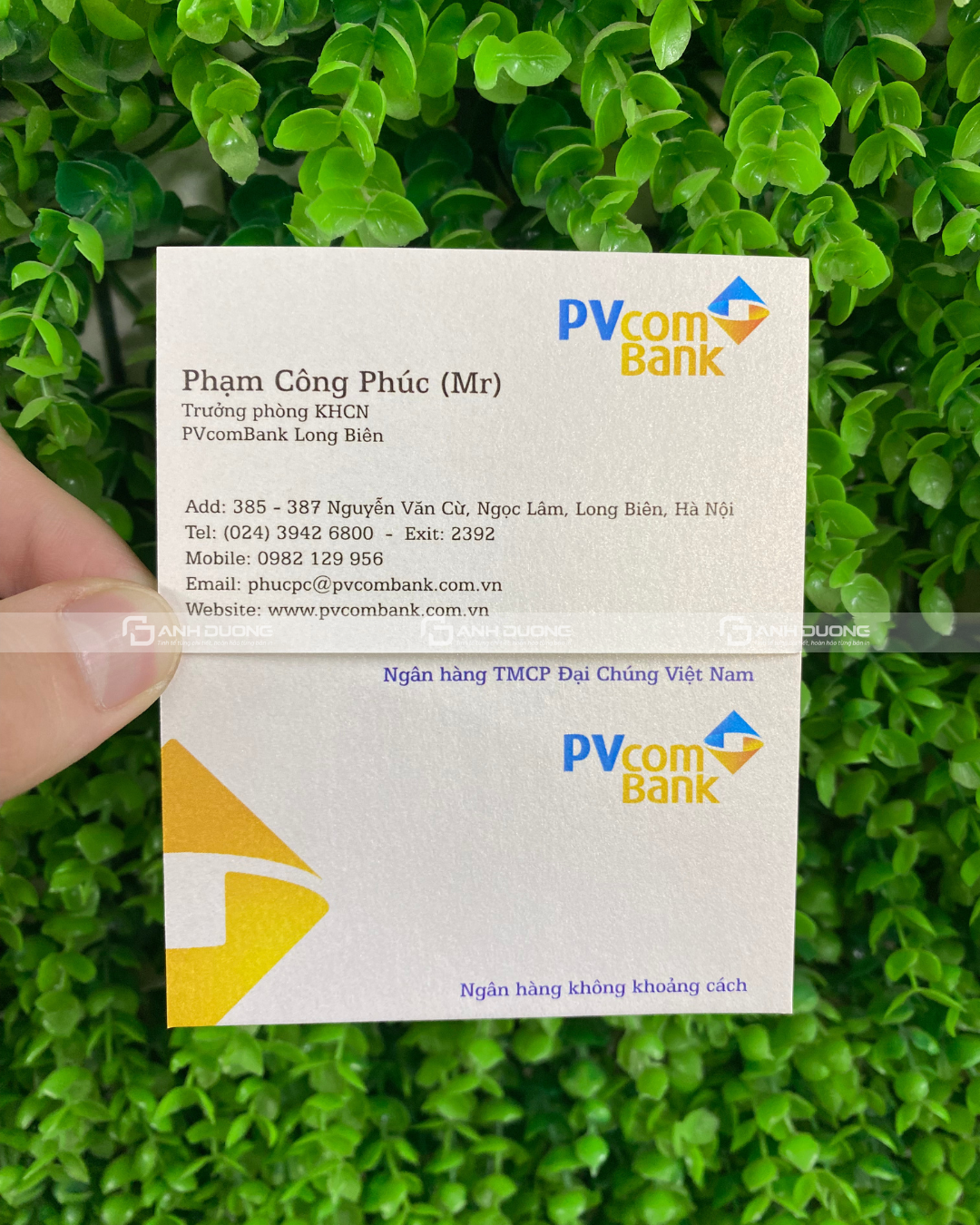 Card visit ép kim, in card dập nổi: Khẳng định vị thế 6 In card visit ép kim tại Ánh Dương