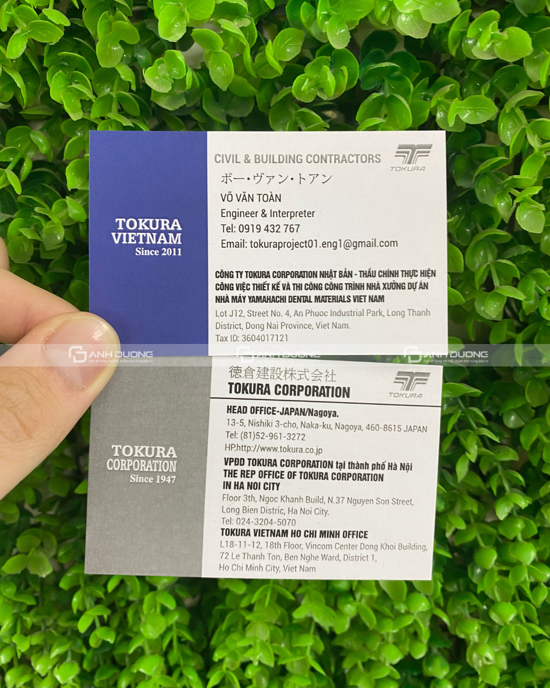 In card visit Hà Nội, in name card Cầu Giấy Đẹp, Lấy Ngay 1 In card visit Hà Nội tại Ánh Dương