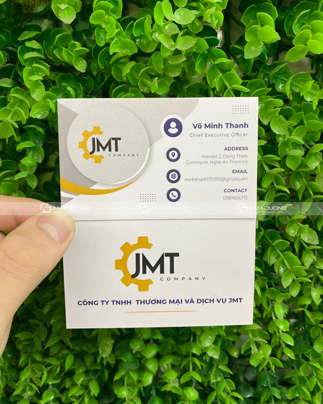 Thiết kế card visit, mẫu card visit đẹp, miễn phí 100% 5 Thiết kế card visit tại Ánh Dương