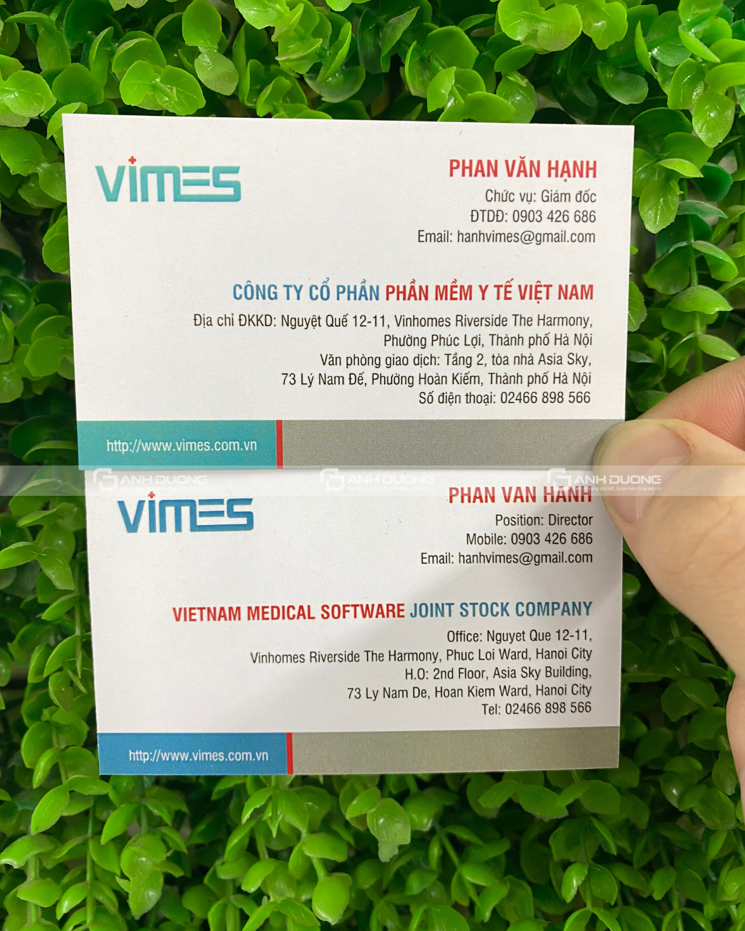 In name card TPHCM, in card visit Gò Vấp Rẻ Đẹp 24k 1 In name card TPHCM tại Ánh Dương