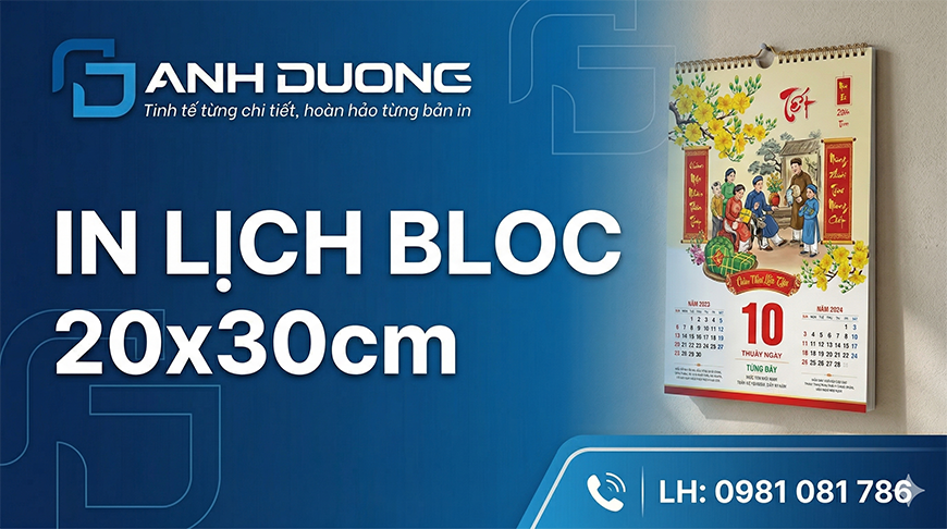 7 Mẹo In Lịch Bloc 20x30cm Đẹp & Sang Trọng Nhất (2027)