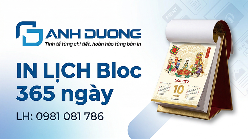 7 Xu Hướng In Lịch Bloc 365 Ngày 2027 & Báo Giá Xưởng (Mới Nhất)