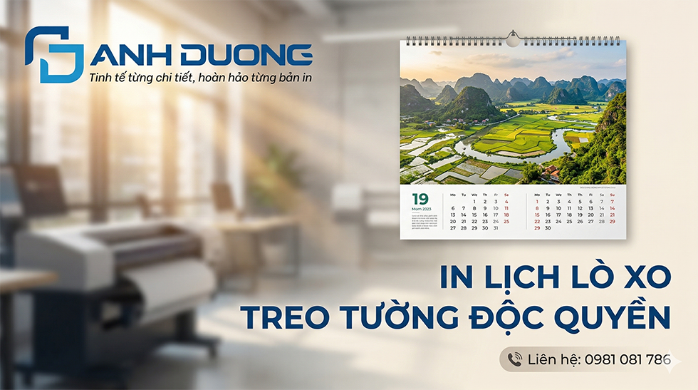 In Lịch Lò Xo Treo Tường Độc Quyền 2027:  7 Bí Quyết Tạo Dấu Ấn