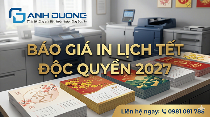 Báo Giá In Lịch Tết Độc Quyền 2027: Nâng Tầm Thương Hiệu