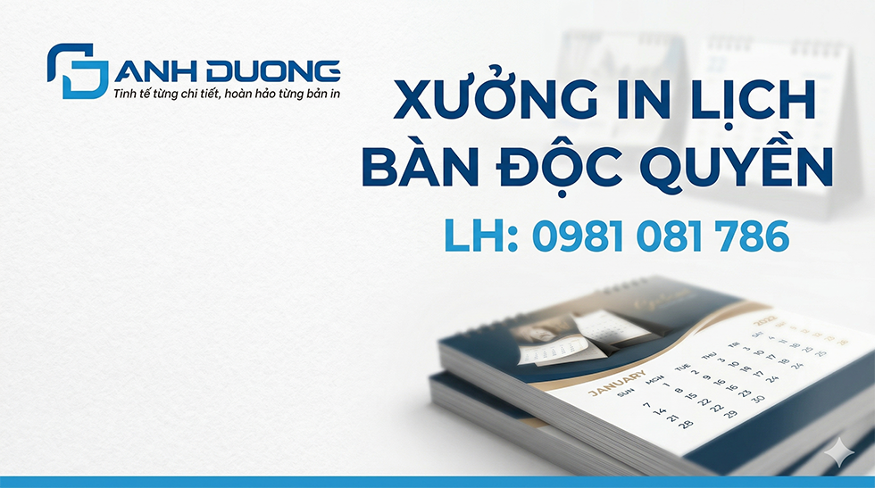 7 Xưởng In Lịch Bàn Độc Quyền Uy Tín, Nâng Tầm Thương Hiệu (2027)