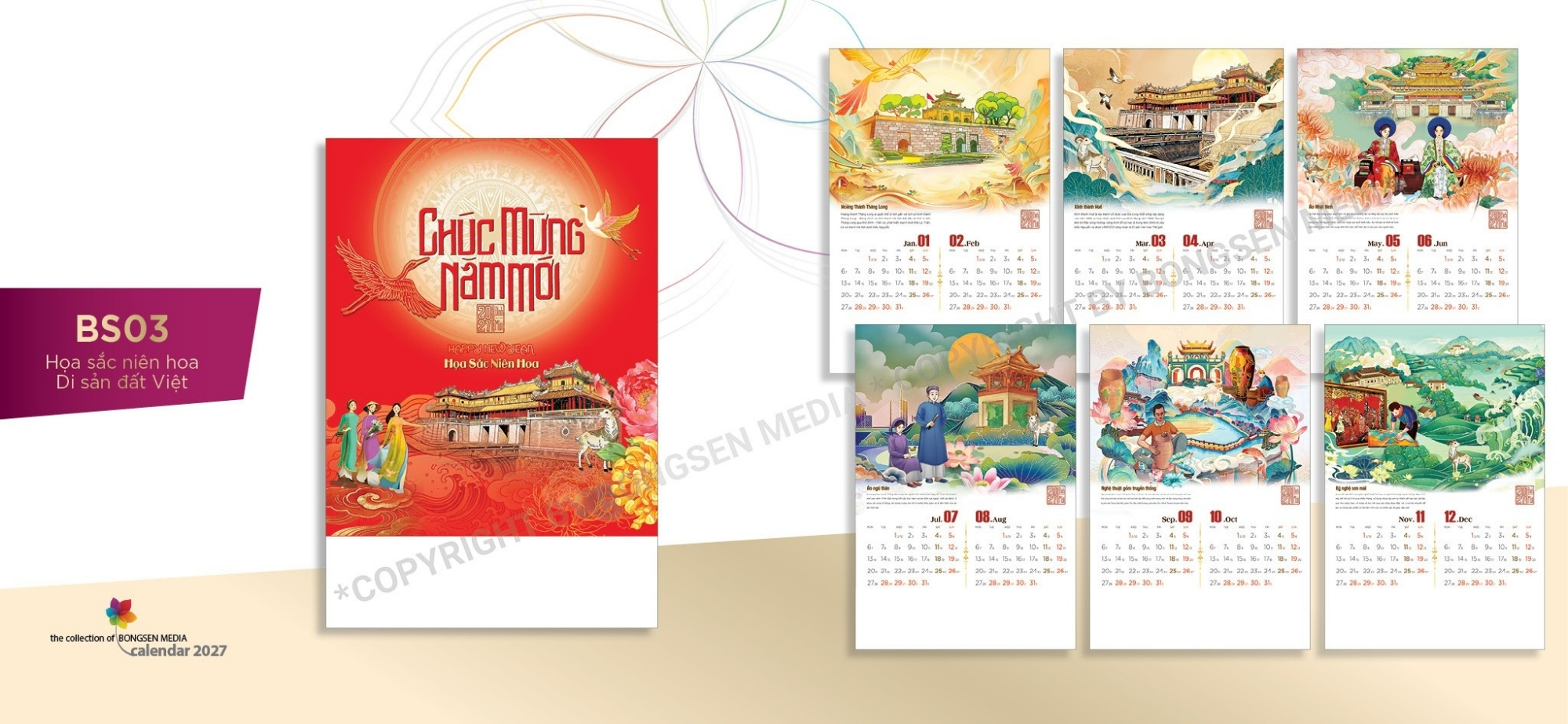 Mẫu lịch treo tường lò xo 7 tờ 5 Mẫu Lịch Lò Xo 7 Tờ Mã NH – Nhà Ngân Hà (Tầm Nhìn Vượt Thời Đại)