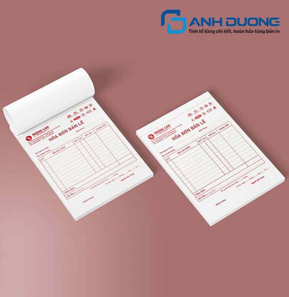 In Hóa Đơn 2 Liên Carbonless Không Cần Giấy Than 6 so sánh in hóa đơn 2 liên chuyên nghiệp và hóa đơn chợ