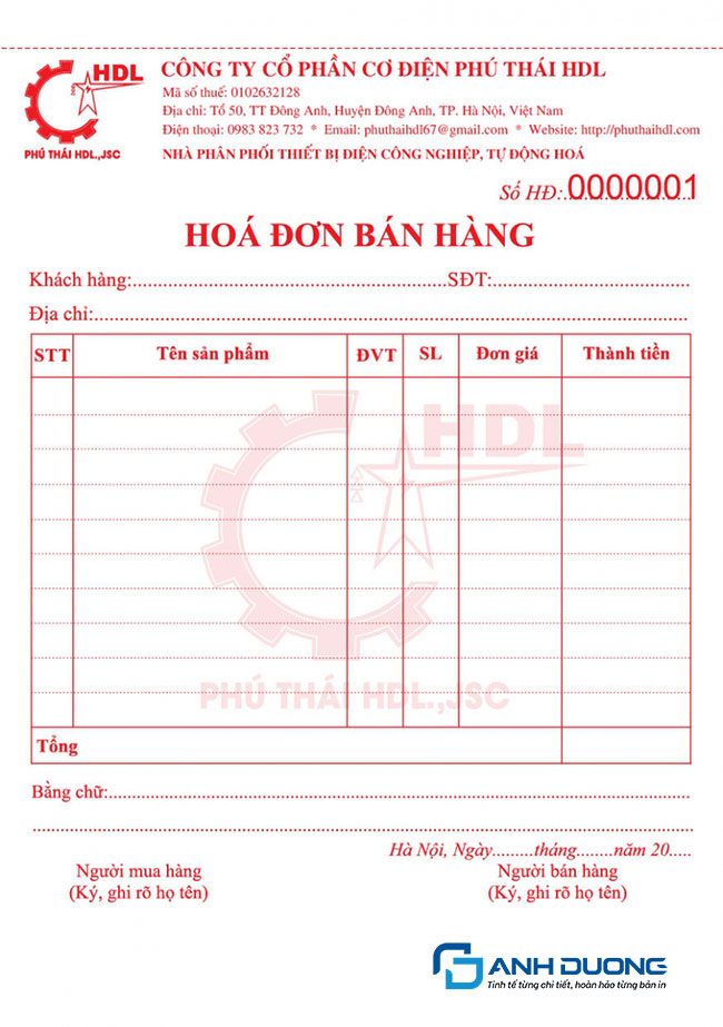 In Hóa Đơn Shop Thời Trang Có Logo Riêng Là Gì?