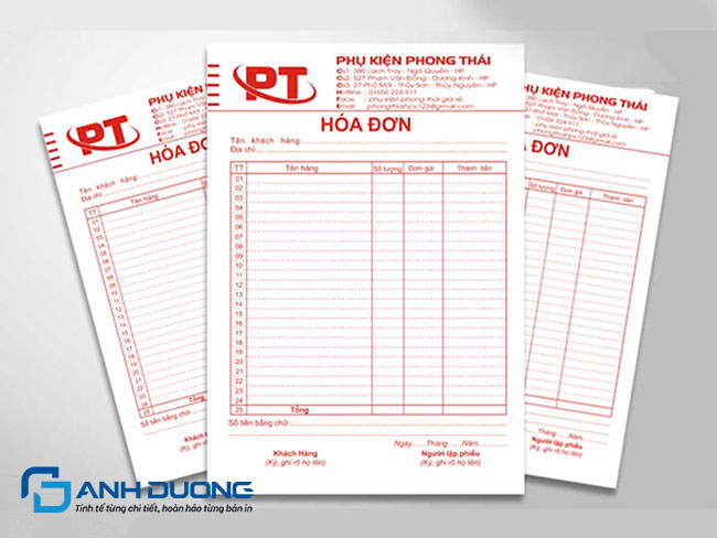 Báo Giá In Bill Bán Hàng Thời Trang Tận Xưởng Ánh Dương