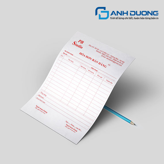 Bí quyết thiết kế hóa đơn bán lẻ có logo ấn tượng