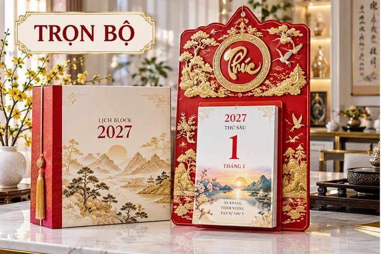 Bộ lịch bloc 2027 trọn bộ