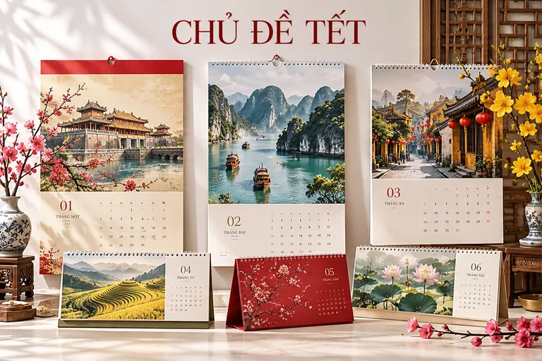 Các chủ đề lịch Tết doanh nghiệp được ưa chuộng