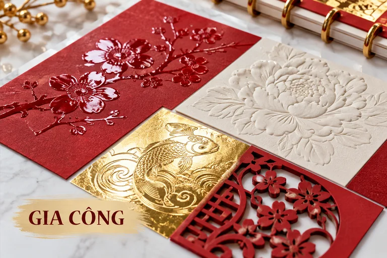 Các kỹ thuật gia công lịch Tết nổi bật