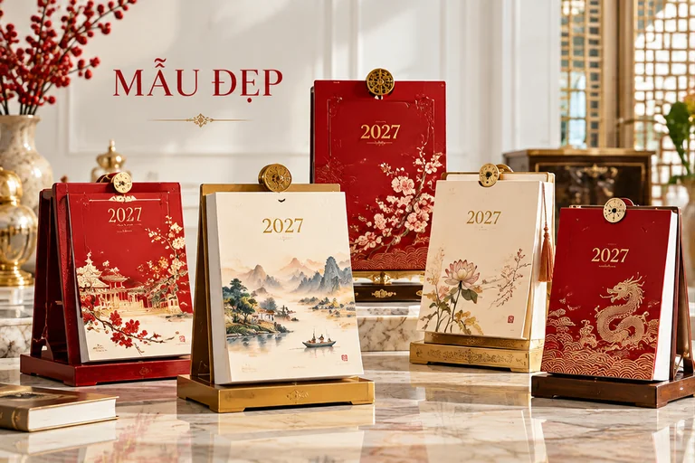 Bộ sưu tập mẫu lịch bloc đẹp