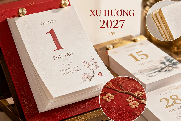 Xu hướng thiết kế lịch bloc năm 2027