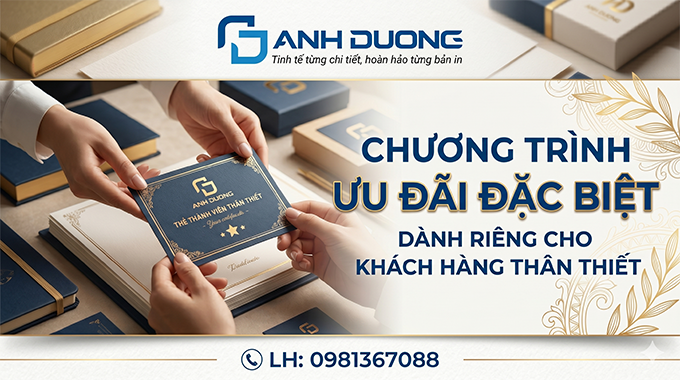 CHƯƠNG TRÌNH ƯU ĐÃI ĐẶC BIỆT DÀNH RIÊNG CHO KHÁCH HÀNG THÂN THIẾT