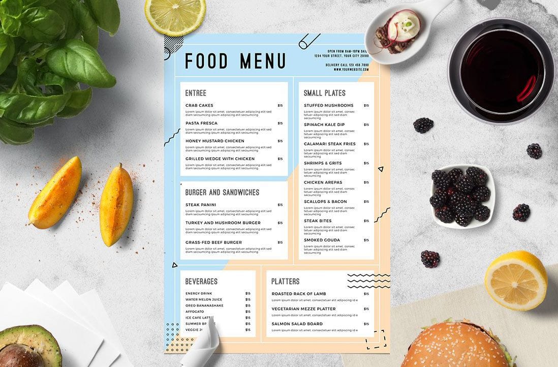 Thiết kế menu thế nào cho chuyên nghiệp?