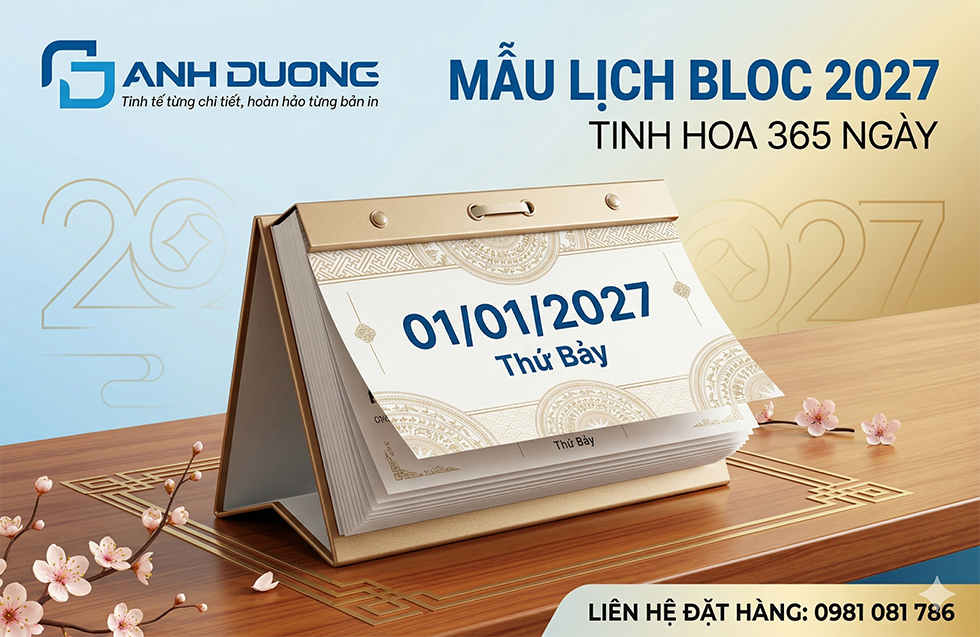 9 Mẫu Lịch Bloc 365 Ngày Đẹp Nhất 2027: Đỉnh Cao Nghệ Thuật
