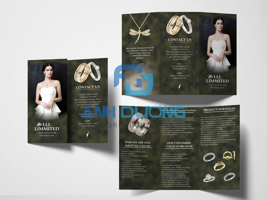 Mẫu Catalogue sản phẩm trang sức nữ