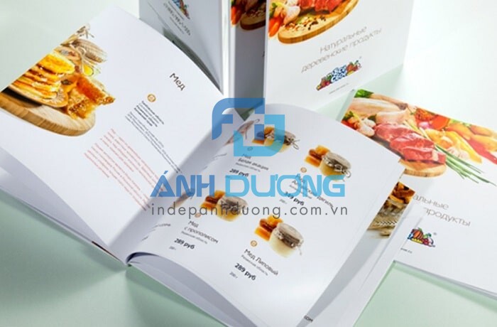 Mẫu Catalogue sản phẩm dịch vụ ăn uống
