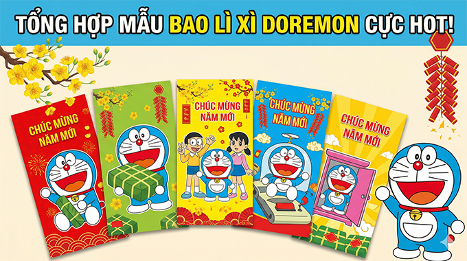 Mẫu Bao Lì Xì Doremon 2027: Top 99+ Thiết Kế Đẹp & Độc Đáo