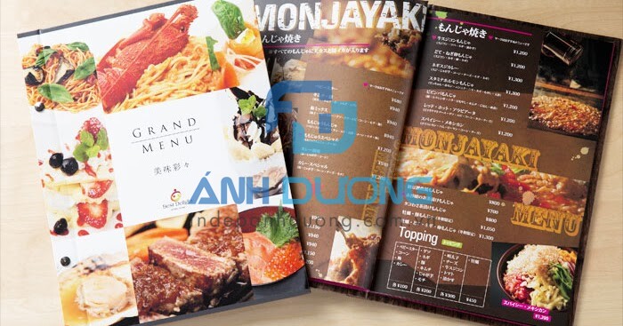 Mẫu bìa catalog đẹp lĩnh vực ẩm thực