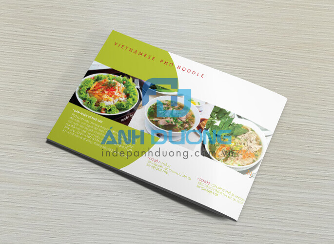 Mẫu bìa catalog đẹp lĩnh vực ẩm thực