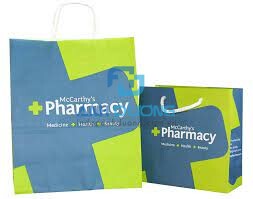 Túi giấy đựng thuốc tây đơn giản của Pharmacy