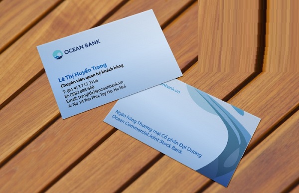 Card visit ngân hàng Ocean Bank