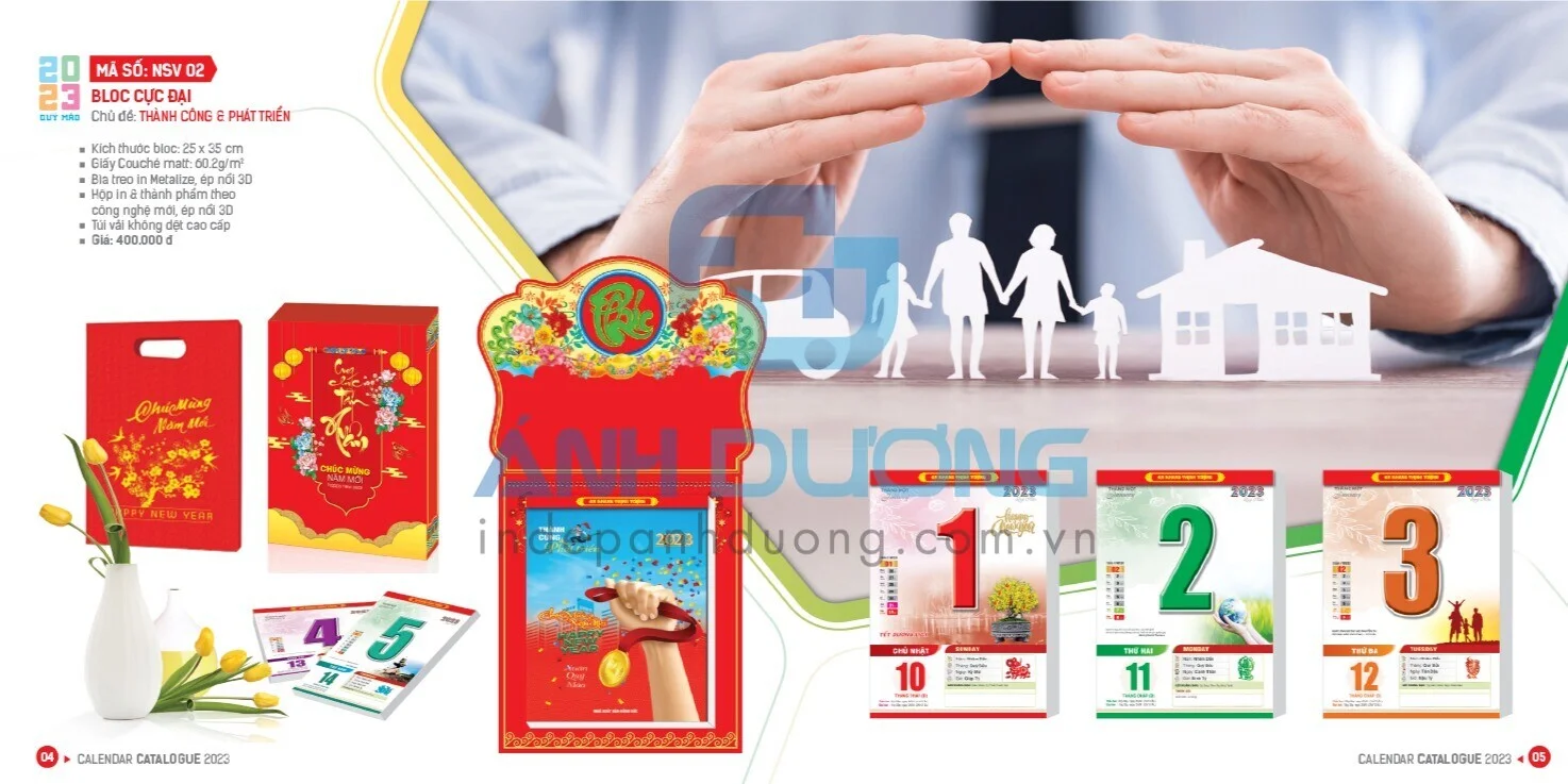 Hình lịch bloc trong bộ tư liệu tham khảo 1