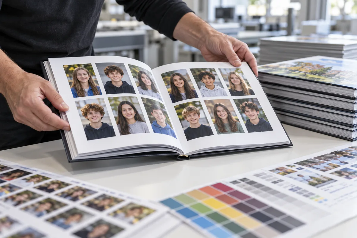 Quy trình thiết kế và in ấn photobook kỷ yếu – ảnh chụp sản phẩm minh họa