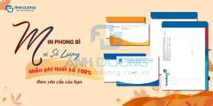 In phong bì số lượng ít với chất lượng in ấn chuyên nghiệp