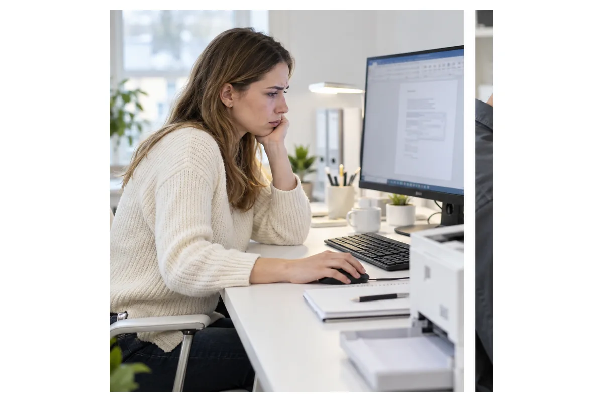 Làm thế nào khi máy in không in được file word – ảnh chụp sản phẩm minh họa