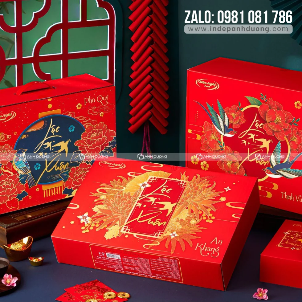 Mẫu hộp quà Tết tham khảo tại Ánh Dương