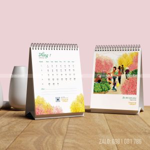 Thiết kế lịch để bàn