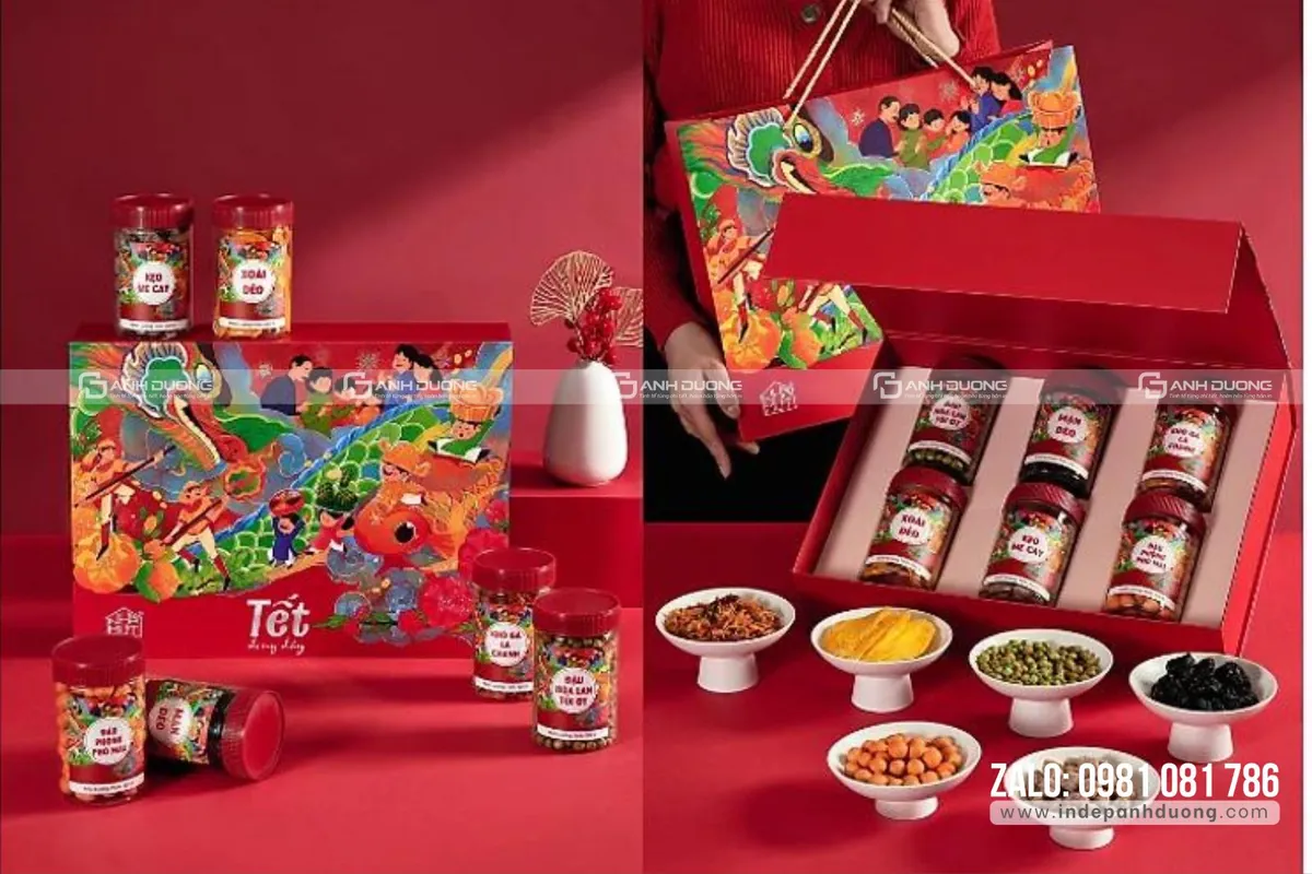 Dịch vụ in ấn hộp đựng quà tết