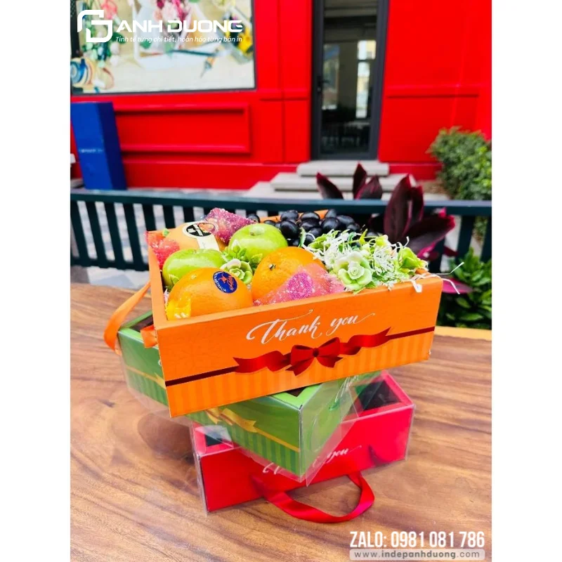 Bao Bì Nông Sản: Vật Liệu, Thông Tin & Cách Đặt In 1 Mẫu hộp giấy đựng nông sản và hoa quả